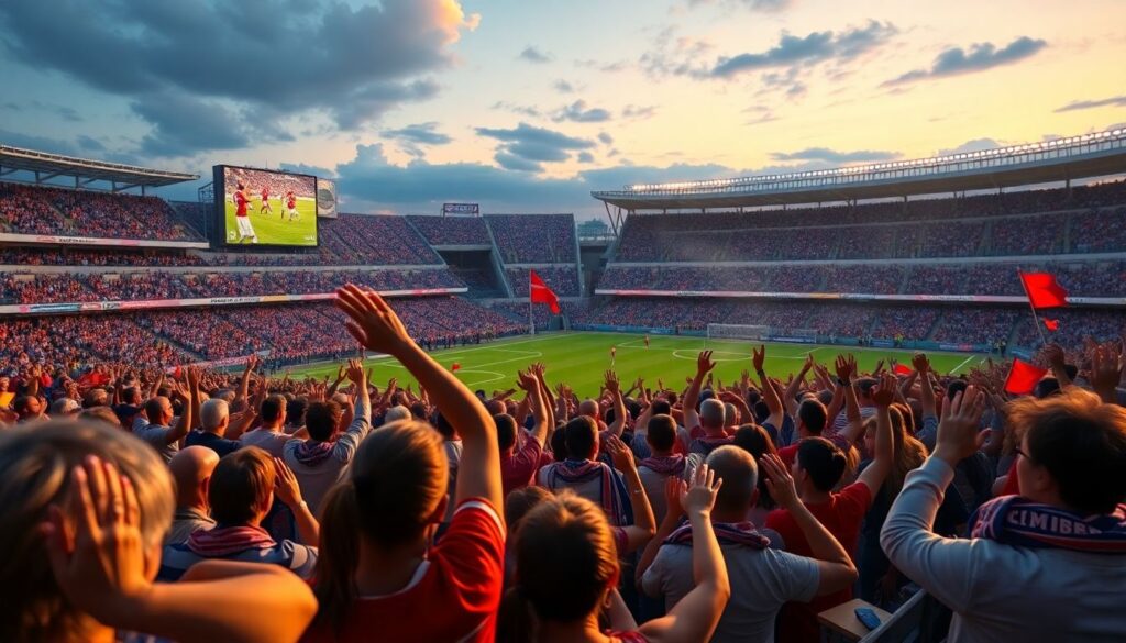 Как фанаты формируют настроение на стадионе в матчевые дни - иллюстрация