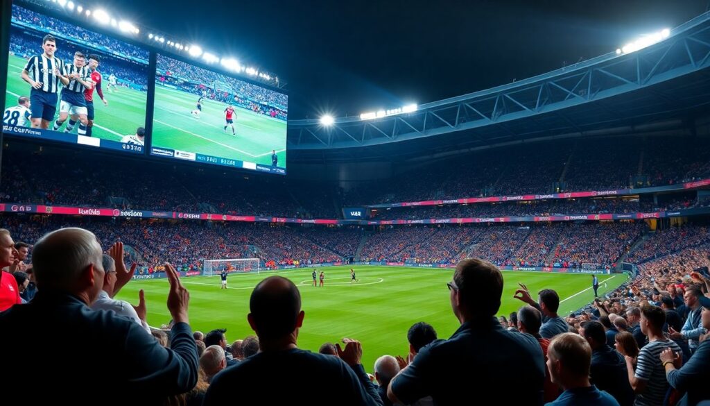 Гол в раздевалке и его влияние на атмосферу на стадионе - иллюстрация