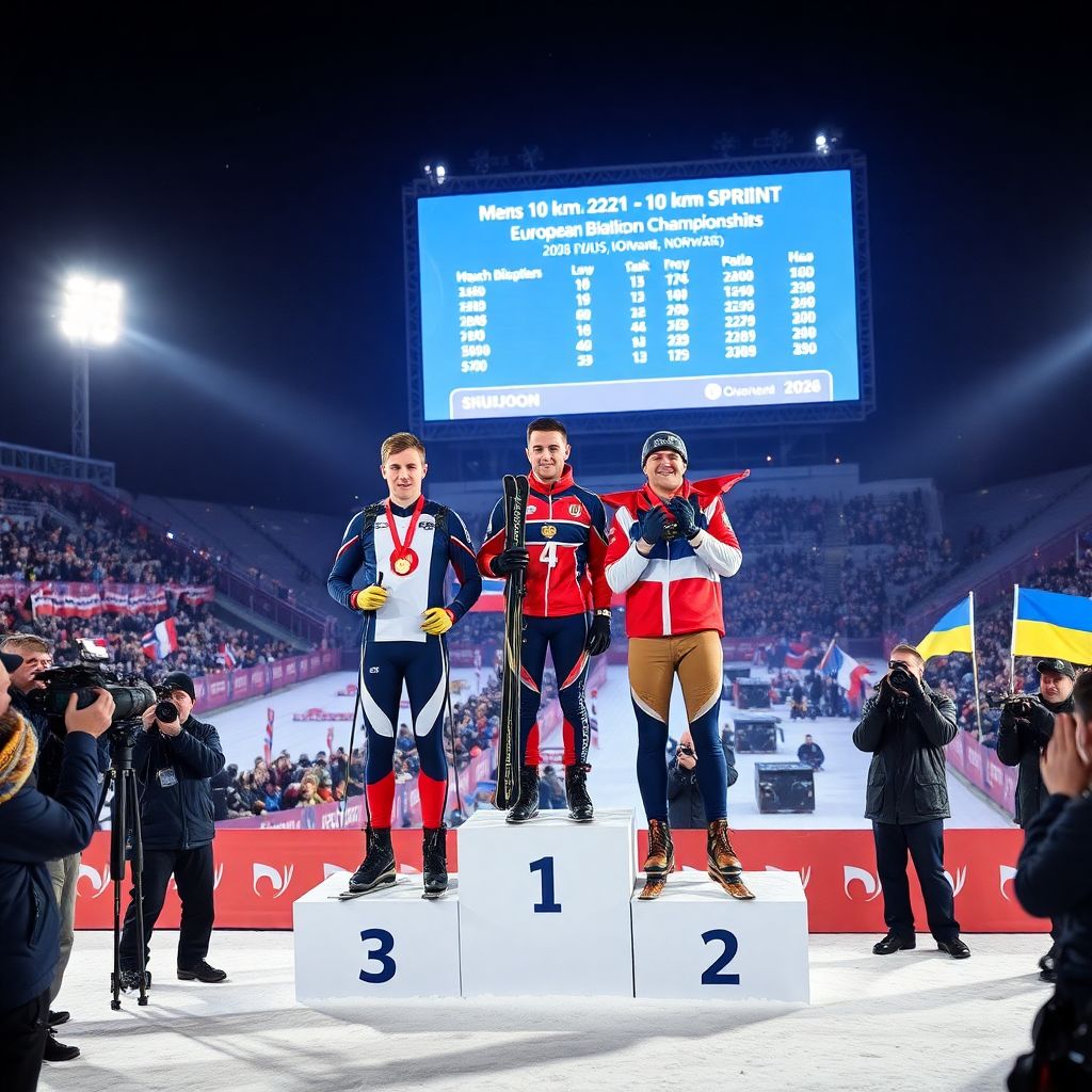 Дамьен Леве выиграл спринт ЧЕ по биатлону в Норвегии для сборной Франции